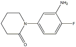 1-(3-AMINO-4-FLUOROPHENYL)PIPERIDIN-2-ONE Struktur