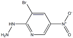 1-(3-bromo-5-nitropyridin-2-yl)hydrazine Struktur