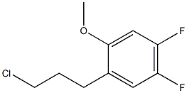 1-(3-chloropropyl)-4,5-difluoro-2-methoxybenzene Struktur