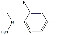 1-(3-fluoro-5-methylpyridin-2-yl)-1-methylhydrazine Struktur