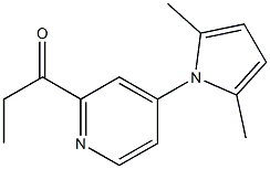 1-(4-(2,5-dimethyl-1H-pyrrol-1-yl)pyridin-2-yl)propan-1-one Struktur