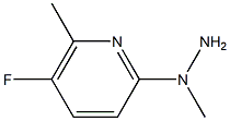 1-(5-fluoro-6-methylpyridin-2-yl)-1-methylhydrazine Struktur