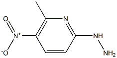 1-(6-methyl-5-nitropyridin-2-yl)hydrazine Struktur