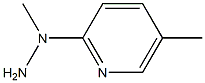 1-methyl-1-(5-methylpyridin-2-yl)hydrazine Struktur