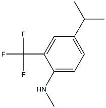 2-(trifluoromethyl)-4-isopropyl-N-methylbenzenamine Struktur