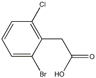 2-BROMO-6-CHLOROPHENYLACETIC ACID Struktur