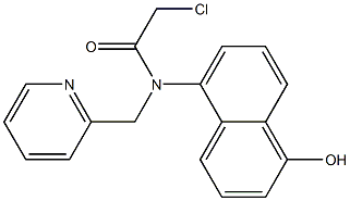 2-chloro-N-(1-hydroxynaphthalen-5-yl)-N-((pyridin-2-yl)methyl)acetamide Struktur