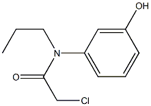 2-chloro-N-(3-hydroxyphenyl)-N-propylacetamide Struktur