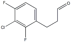 3-(3-chloro-2,4-difluorophenyl)propanal Struktur