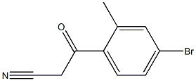 3-(4-bromo-2-methylphenyl)-3-oxopropanenitrile Struktur