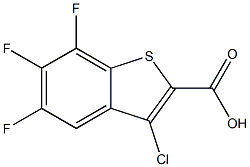 3-chloro-5,6,7-trifluorobenzo[b]thiophene-2-carboxylic acid Struktur