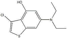 3-chloro-6-(diethylamino)benzo[b]thiophen-4-ol Struktur