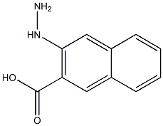 3-hydrazinylnaphthalene-2-carboxylic acid Struktur