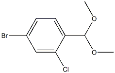 4-BROMO-2-CHLOROBENZALDEHYDE DIMETHYL ACETAL Struktur