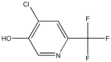 4-Chloro-6-trifluoromethyl-pyridin-3-ol Struktur