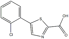 5-(2-chlorophenyl)thiazole-2-carboxylic acid Struktur