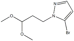 5-bromo-1-(3,3-dimethoxypropyl)-1H-pyrazole Struktur