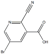 5-bromo-2-cyanopyridine-3-carboxylic acid Struktur