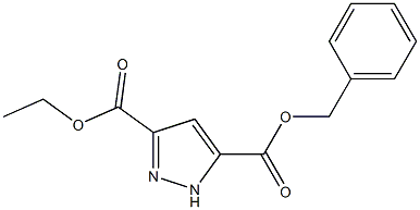 benzyl ethyl 1H-pyrazole-3,5-dicarboxylate Struktur