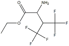 ethyl 2-amino-4,4,4-trifluoro-3-(trifluoromethyl)butanoate Struktur