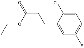 ethyl 3-(2-chloro-5-fluorophenyl)propanoate Struktur