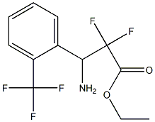 ethyl 3-amino-2,2-difluoro-3-(2-(trifluoromethyl)phenyl)propanoate Struktur