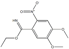 ethyl 4,5-dimethoxy-2-nitrobenzoimidate Struktur