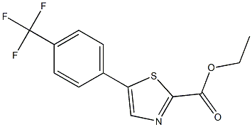 ethyl 5-(4-(trifluoromethyl)phenyl)thiazole-2-carboxylate Struktur