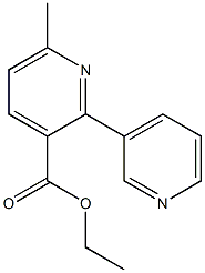 ethyl 6-methyl-2,3'-bipyridine-3-carboxylate Struktur