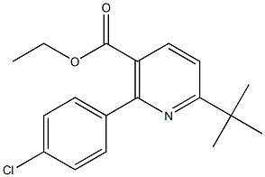 ethyl 6-tert-butyl-2-(4-chlorophenyl)nicotinate Struktur