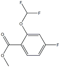 methyl 2-(difluoromethoxy)-4-fluorobenzoate Struktur