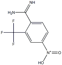 N-(4-carbamimidoyl-3-(trifluoromethyl)phenyl)-N-oxohydroxylammonium Struktur