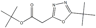 tert-butyl 2-(5-tert-butyl-1,3,4-oxadiazol-2-yl)acetate Struktur