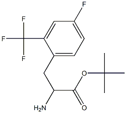 tert-butyl 2-amino-3-(4-fluoro-2-(trifluoromethyl)phenyl)propanoate Struktur