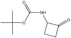 tert-butyl 2-oxocyclobutylcarbamate Struktur