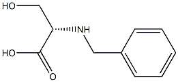 (S)-2-(benzylamino)-3-hydroxypropanoic acid Struktur