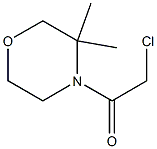 1-(3,3-dimethylmorpholin-4-yl)-2-chloroethan-1-one Struktur