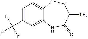 3-amino-8-(trifluoromethyl)-1H,3H,4H,5H-benzo[f]azepin-2-one Struktur