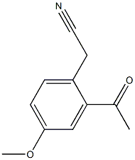 2-Acetyl-4-methoxyphenylacetonitrile Struktur