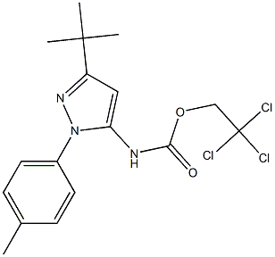 2,2,2-Trichloroethyl 3-Tert-Butyl-1-P-Tolyl-1H-Pyrazol-5-Ylcarbamate Struktur