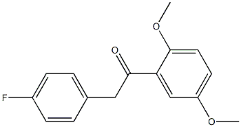 1-(2,5-dimethoxyphenyl)-2-(4-fluorophenyl)ethanone Struktur