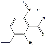 2-amino-3-ethyl-6-nitrobenzoic acid Struktur