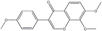 7,8-dimethoxy-3-(4-methoxyphenyl)-4H-chromen-4-one Struktur