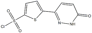 5-(6-Oxo-1,6-dihydropyridazin-3-yl)thiophene-2-sulfonyl chloride Struktur