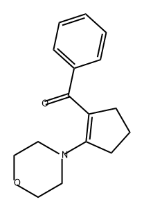 N-(2-Benzoylcyclopenten-1-yl)morpholine Struktur