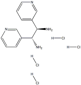 (R,R)-1,2-Di(3-pyridyl)-1,2-ethanediamine tetrahydrochloride Struktur