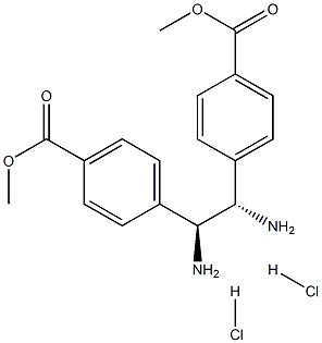 (S,S)-1,2-Bis(4-methoxycarbonylphenyl)-1,2-ethanediamine dihydrochloride Struktur