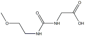 ({[(2-methoxyethyl)amino]carbonyl}amino)acetic acid Struktur