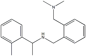 ({2-[(dimethylamino)methyl]phenyl}methyl)[1-(2-methylphenyl)ethyl]amine Struktur