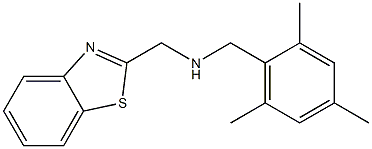 (1,3-benzothiazol-2-ylmethyl)[(2,4,6-trimethylphenyl)methyl]amine Struktur